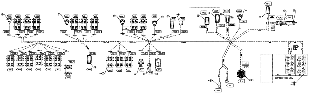 Схема запчастей Case IH SPX3320 - (12-006) - HARNESS RH CONSOLE, HYD (06) - ELECTRICAL