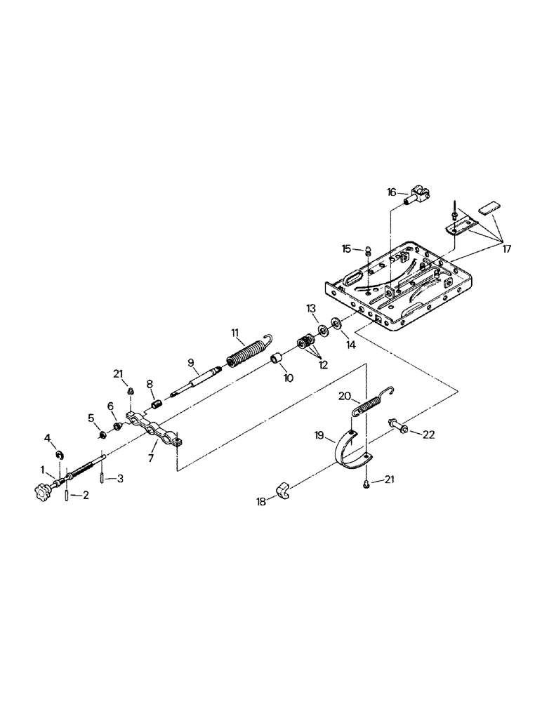 Схема запчастей Case IH KP-525 - (01-10) - SEAT ASSEMBLY, LOWER SUSPENSION (10) - CAB