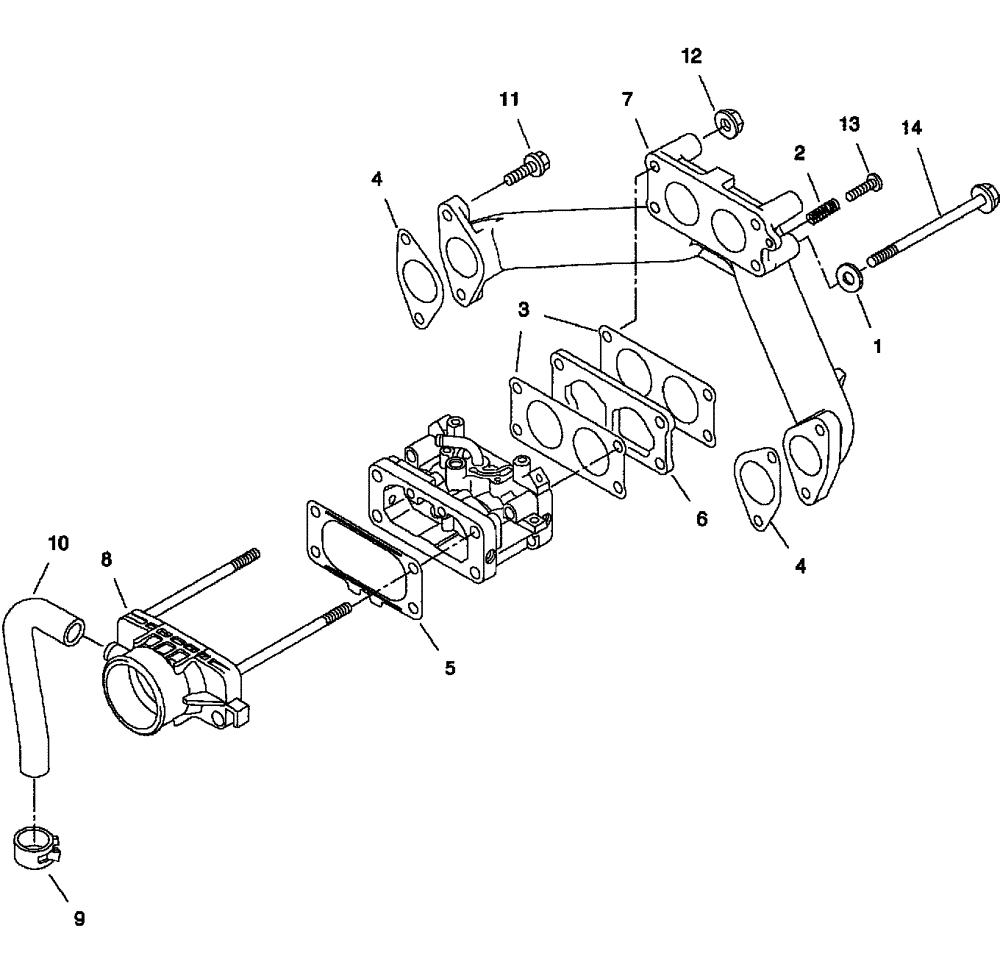 Схема запчастей Case IH SCOUT XL - (10.236.01) - CARBURETOR INSTALLATION - GASOLINE ENGINE (10) - ENGINE