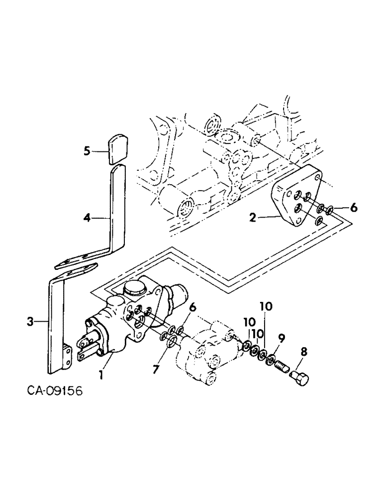 Схема запчастей Case IH 254 - (10-22) - HYDRAULICS, DOUBLE ACTING AUXILIARY VALVE PACKAGE (07) - HYDRAULICS