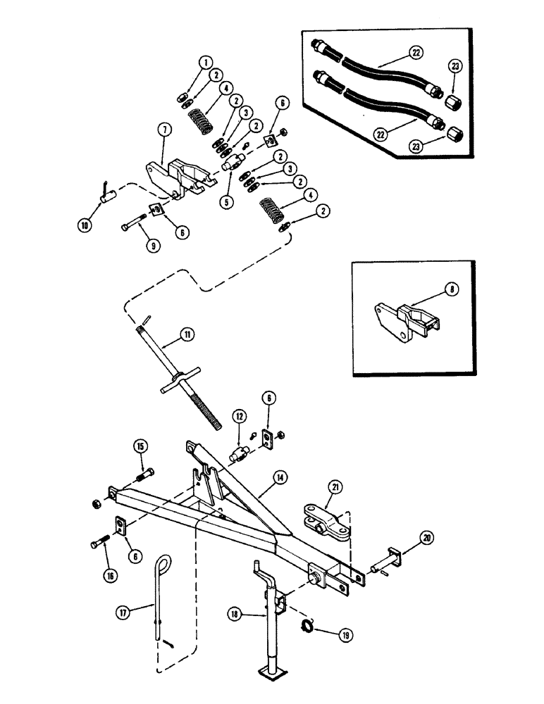 Схема запчастей Case IH F21 - (006) - HITCH, F21 