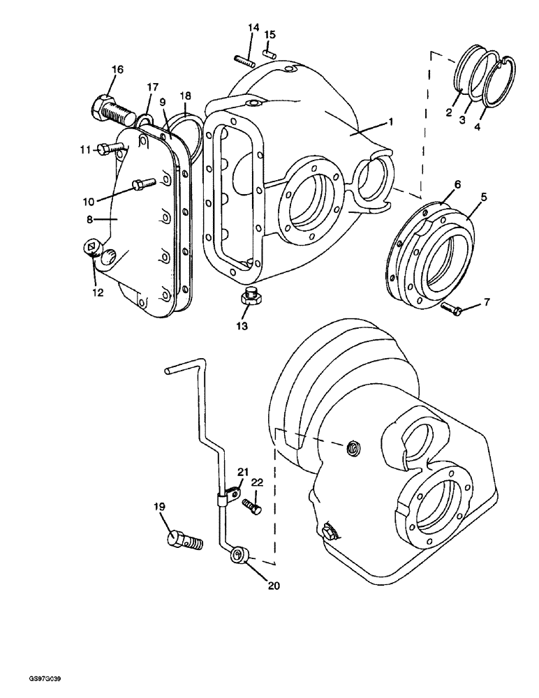 Схема запчастей Case IH 1210 - (6-60) - FINAL DRIVE, HOUSING AND COVERS (06) - POWER TRAIN