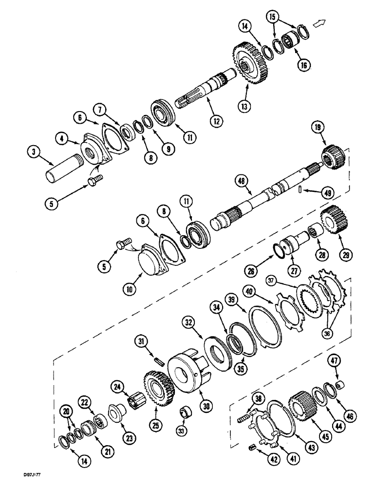 Схема запчастей Case IH 3230 - (6-110) - INDEPENDENT POWER TAKE OFF, SINGLE AND DUAL SPEED (06) - POWER TRAIN