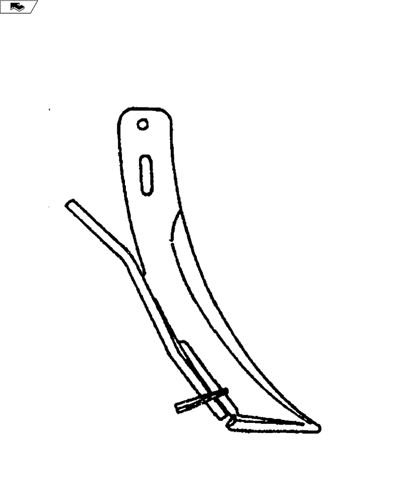 Схема запчастей Case IH FERTILIZER - (58.110.02) - STANDARD FORWARD SWEPT KNIFE (58) - ATTACHMENTS/HEADERS