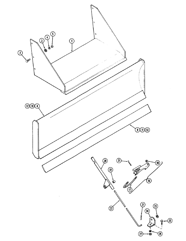 Схема запчастей Case IH 90 - (36) - MANURE FORK DIRT PLATE (82) - FRONT LOADER & BUCKET