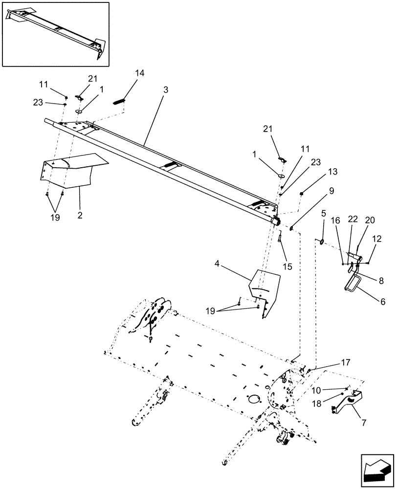 Схема запчастей Case IH RD132 - (20.08.02) - SWATHGATE (00) - COMPLETE MACHINE