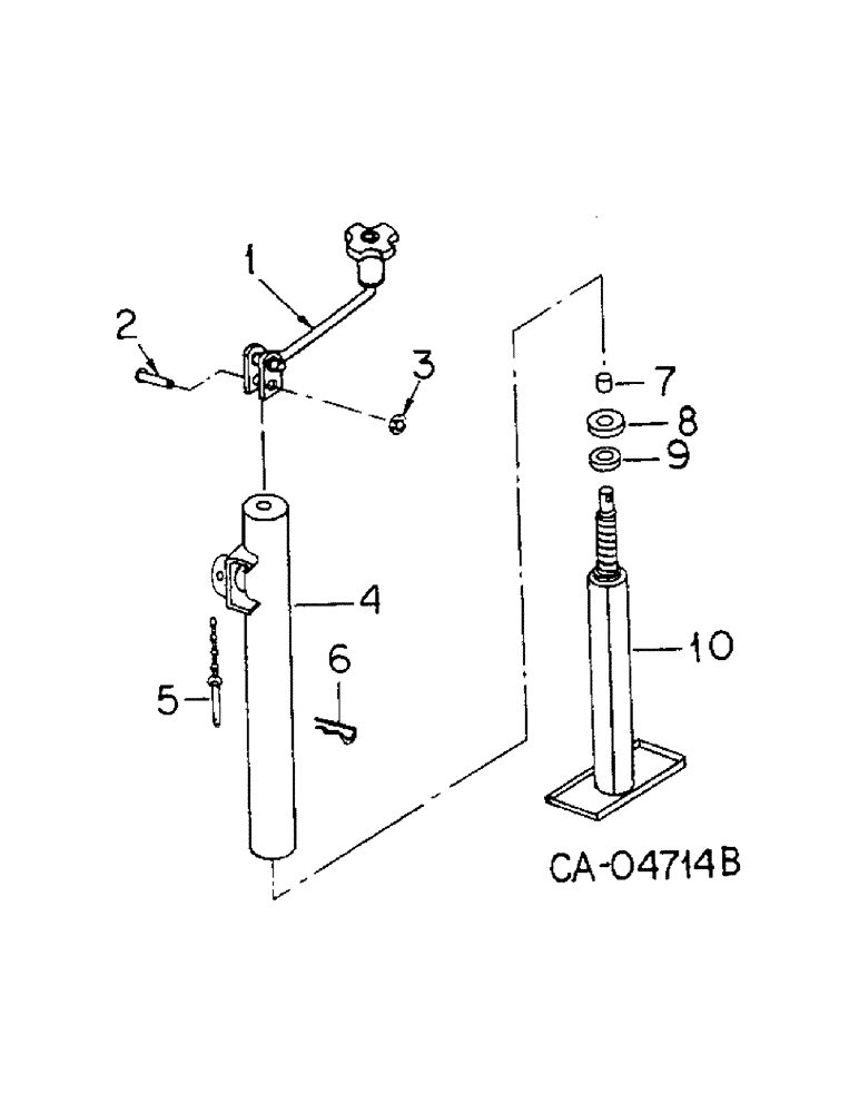 Схема запчастей Case IH 352 - (AT-07) - JACK UNIT 