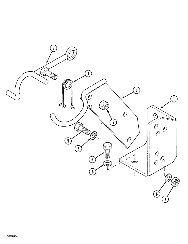 Схема запчастей Case IH 5150 - (9G-018) - HITCH - TOP LINK SUPPORT (09) - CHASSIS/ATTACHMENTS