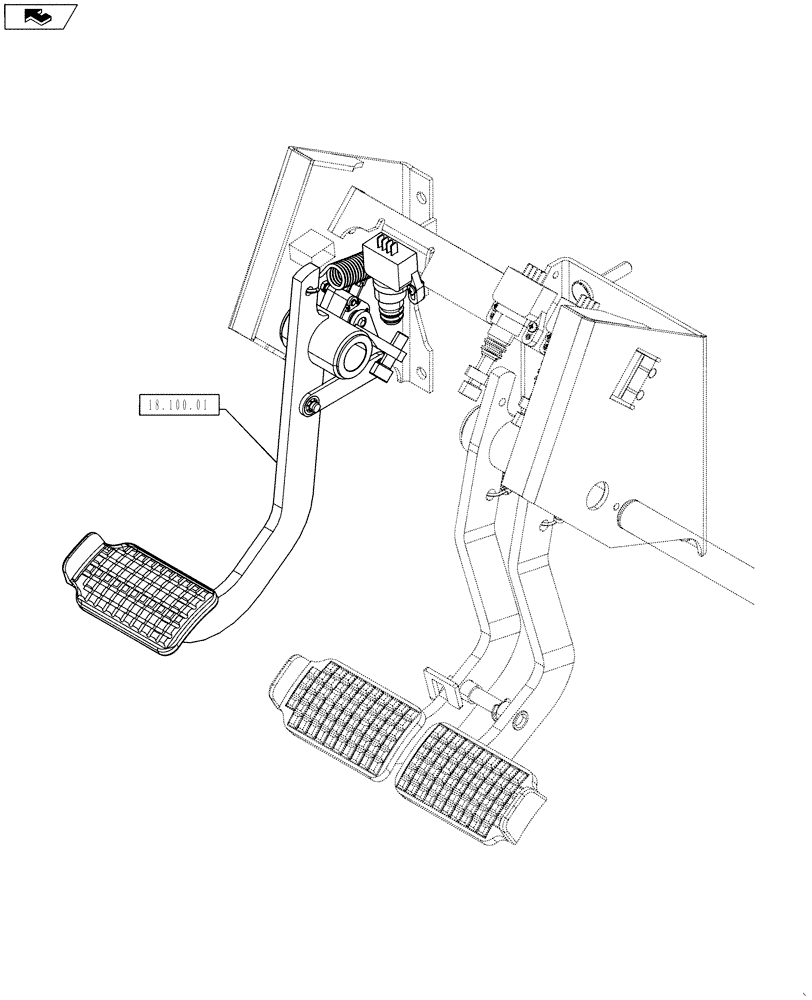 Схема запчастей Case IH PUMA 130 - (18.000.00) - PICTORIAL INDEX - CLUTCH (18) - CLUTCH