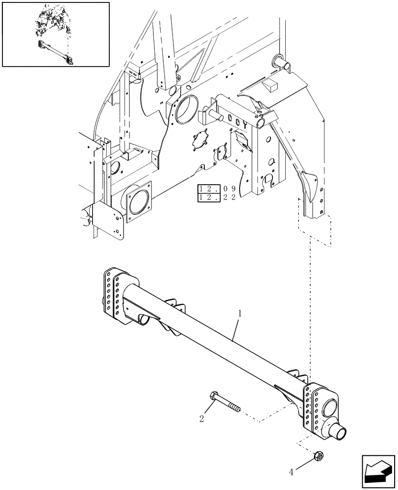 Схема запчастей Case IH RBX562 - (05.20) - AXLE (05) - AXLE