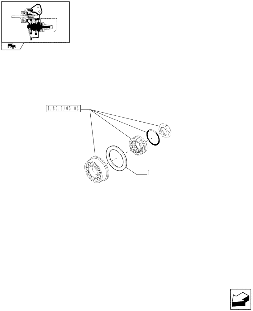 Схема запчастей Case IH PUMA 195 - (1.80.1/05[04]) - (VAR.349-374) 4 SPEED SHIFTABLE PTO ELECTRIC CONTROL 540/540E/1000/1000E - SHIMS - D6479 (07) - HYDRAULIC SYSTEM