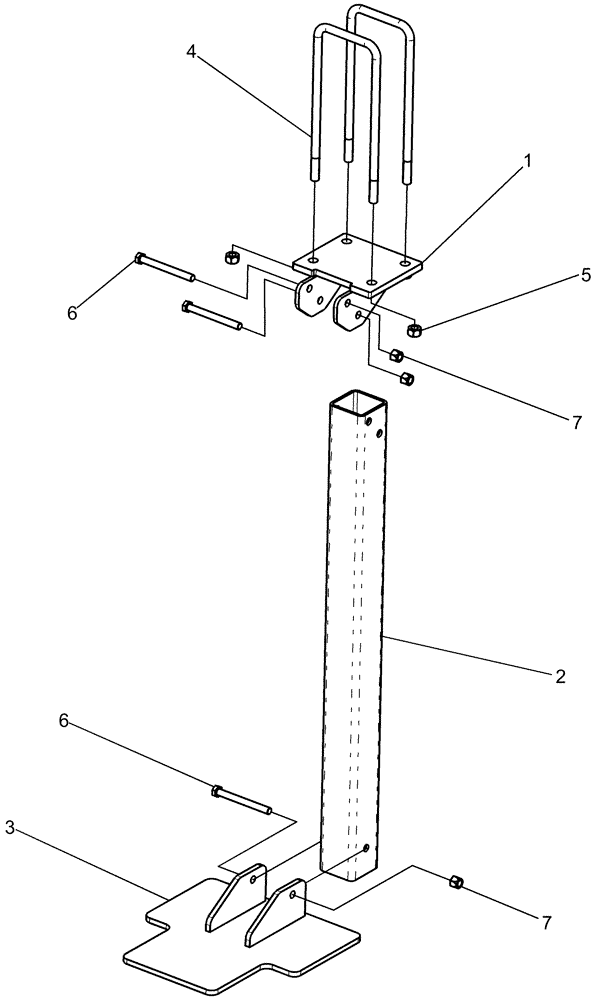 Схема запчастей Case IH 1260 - (05.400.01) - SHIPPING STAND ASSEMBLY (05) - SERVICE & MAINTENANCE