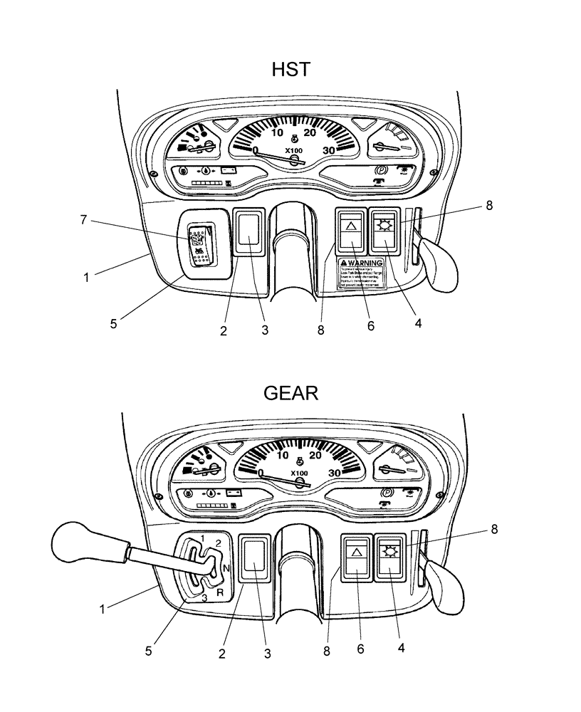Схема запчастей Case IH DX33 - (06.07.01) - DASHBOARD & REAR HOOD (06) - ELECTRICAL SYSTEMS