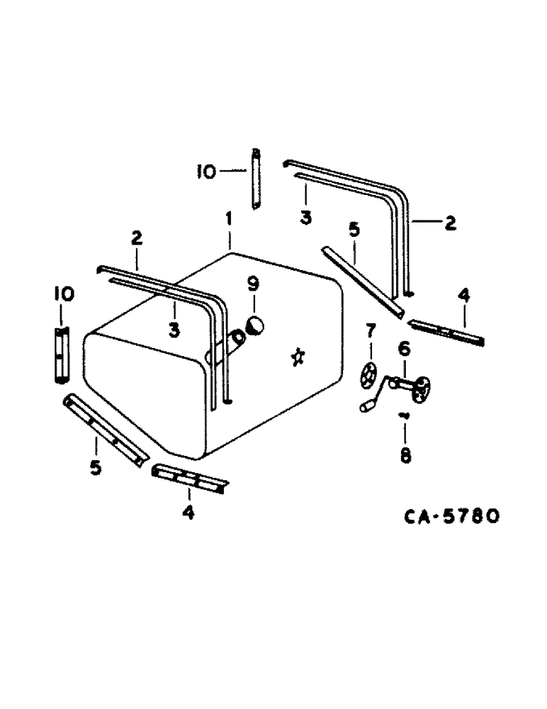 Схема запчастей Case IH 1420 - (12-06) - POWER, FUEL TANK Power