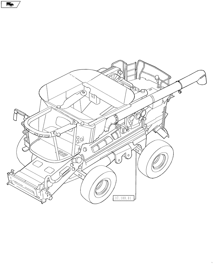 Схема запчастей Case IH 5130 - (00.000.37) - PICTORAL INDEX - TRAILER HITCH (00) - GENERAL & PICTORIAL INDEX