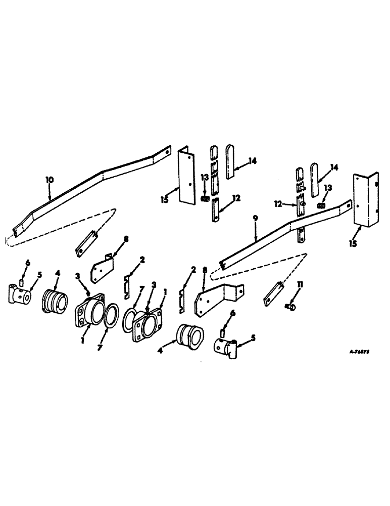 Схема запчастей Case IH 234 - (A-16) - BASIC CORN HARVESTER, STALK ROLL CLEAN-OUT CONTROL ATTACHMENT SERIAL NO. 5767 AND BELOW (58) - ATTACHMENTS/HEADERS