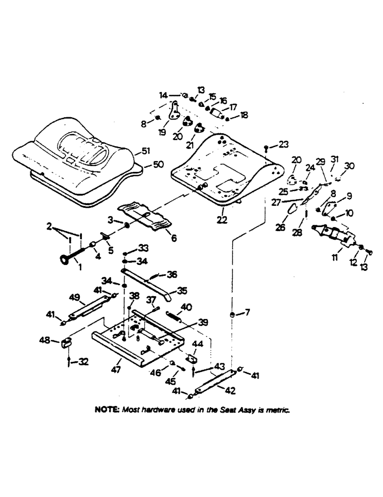 Схема запчастей Case IH 9170 - (01-24) - SEAT ASSEMBLY, SEAT CUSHION AND LATERAL ISOLATOR (10) - CAB