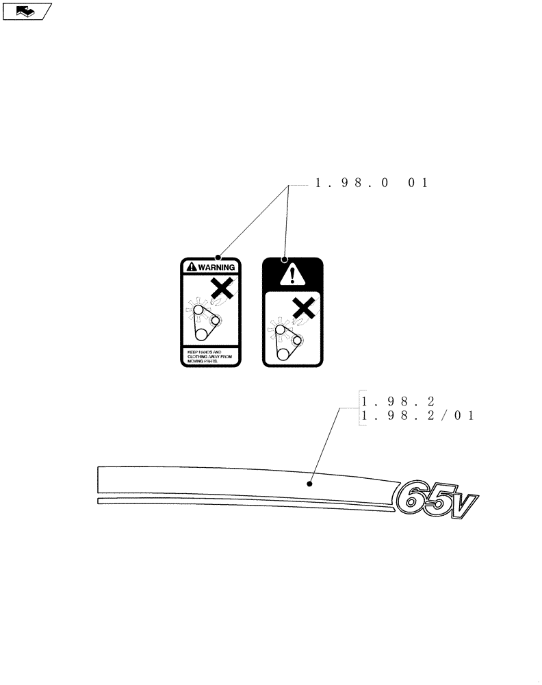 Схема запчастей Case IH FARMALL 75N - (SEC. 13) - DECALS (00) - GENERAL