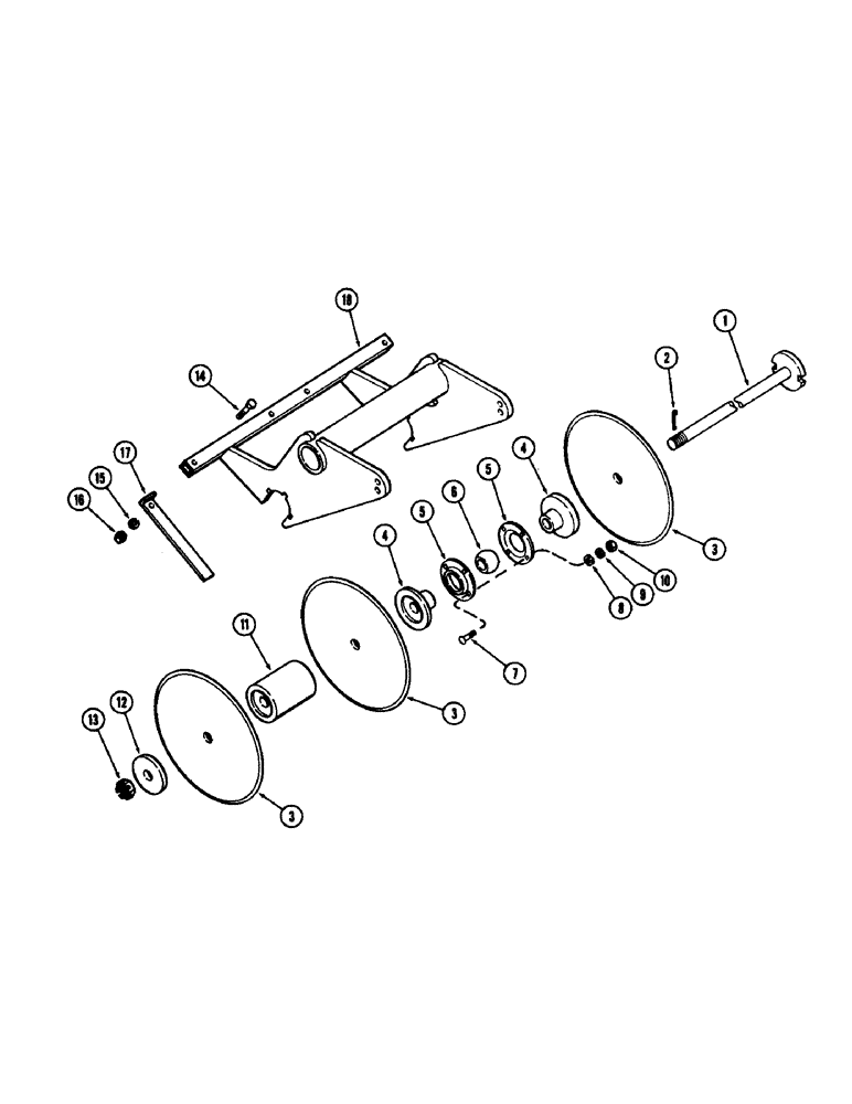 Схема запчастей Case IH SC5 - (24) - CENTER GANG, 7 BLADE 
