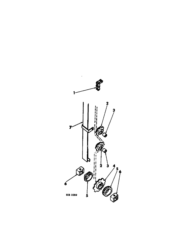 Схема запчастей Case IH 55 - (H-02[A]) - ROD WEEDER BOOT DRIVE 