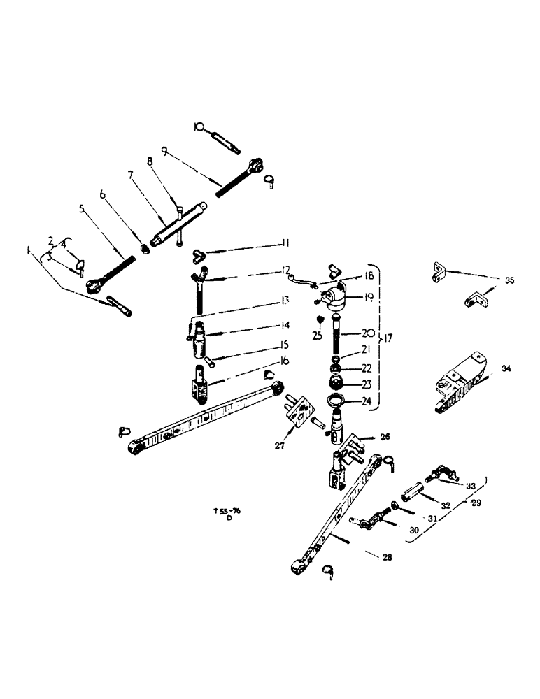 Схема запчастей Case IH 434 - (6-039) - THREE POINT LINKAGE ATTACHMENT - ATTACHMENTS (88) - ACCESSORIES
