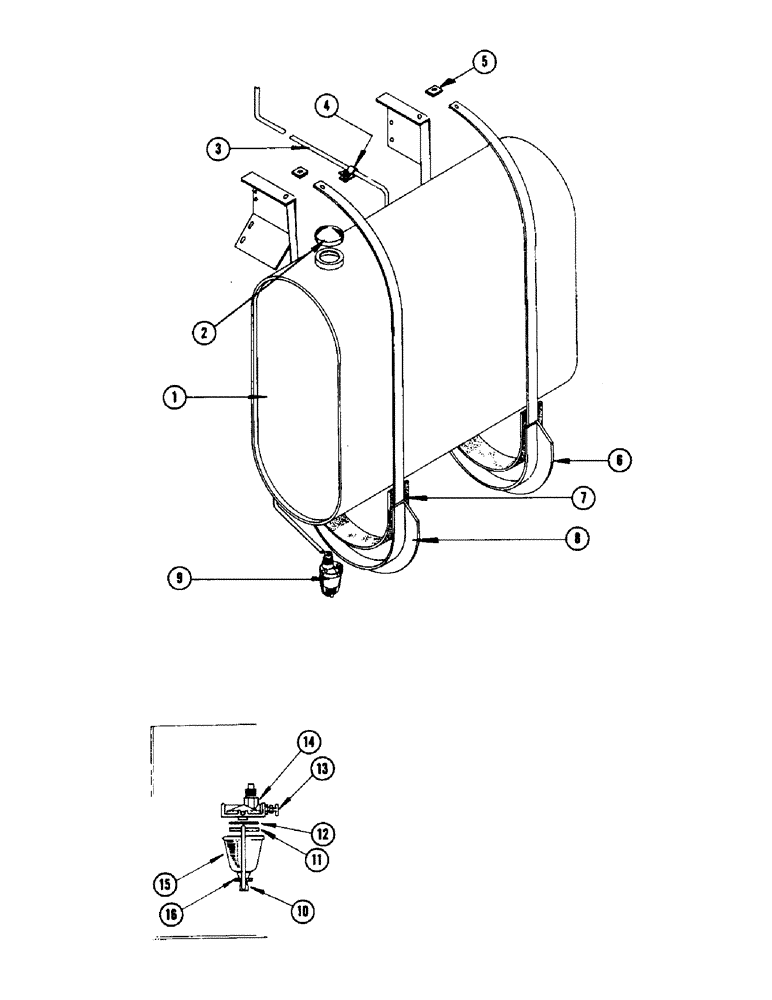 Схема запчастей Case IH 960 - (242) - FUEL TANK - GASOLINE (10) - ENGINE