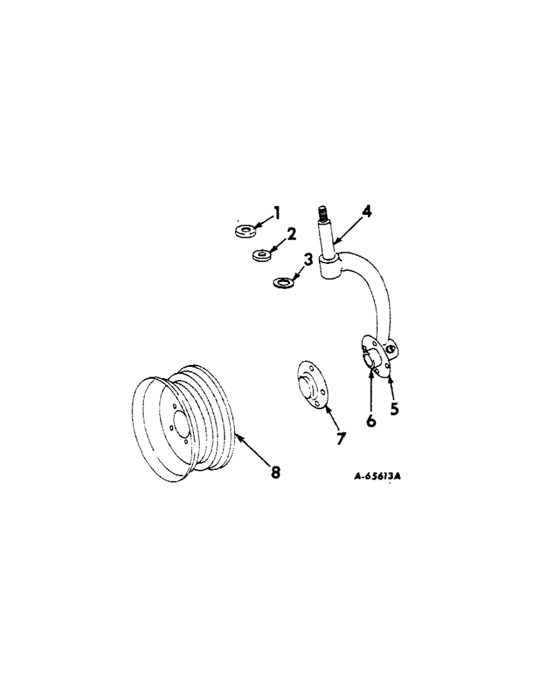 Схема запчастей Case IH 120 - (D-07[A]) - CASTER WHEEL 