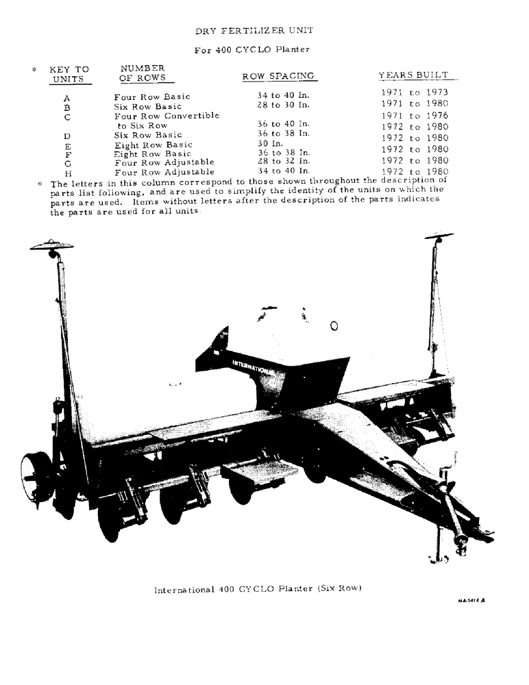 Схема запчастей Case IH 92 - (YA-03) - DRY FERTILIZERS 