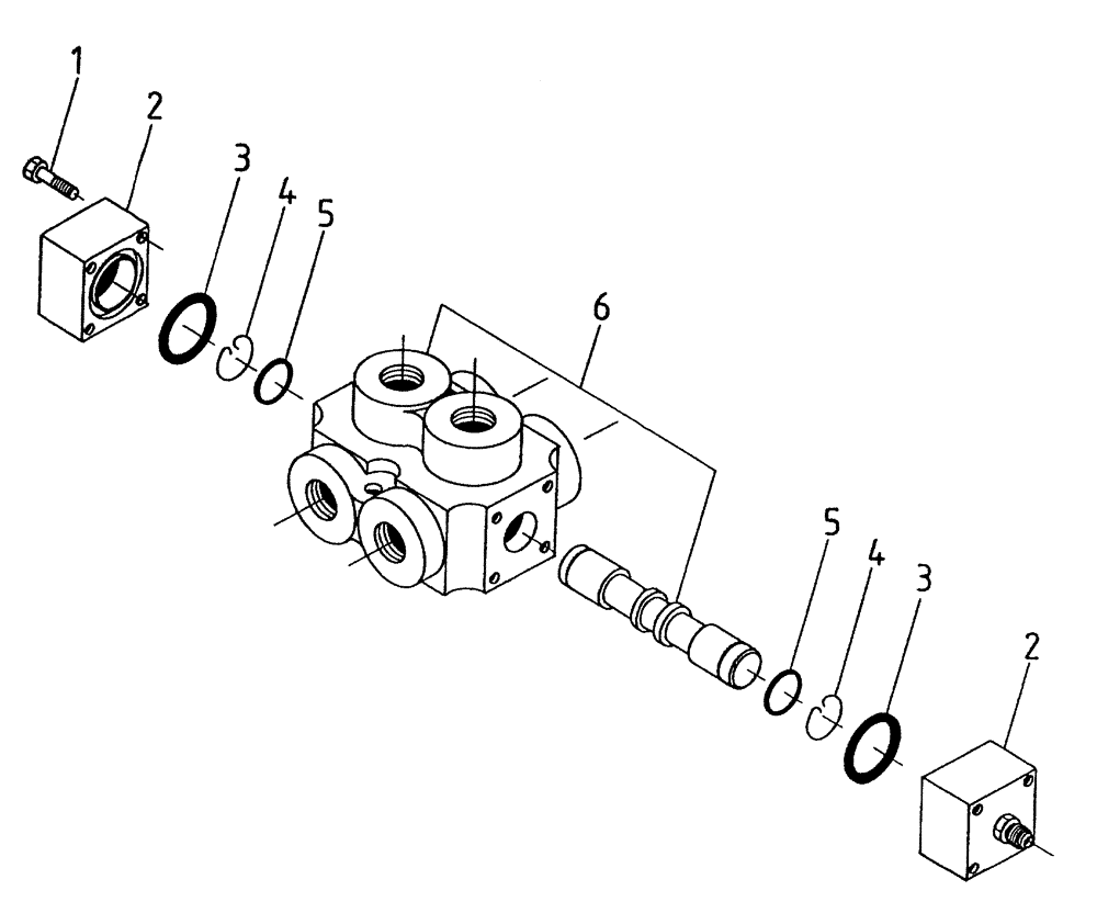 Схема запчастей Case IH 7700 - (B04[25A]) - HYDRAULIC SELECTOR VALVE Hydraulic Components & Circuits