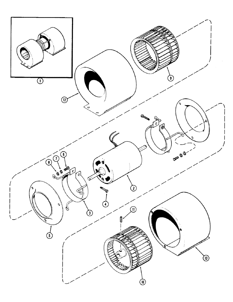 Схема запчастей Case IH 870 - (318) - BLOWER (09) - CHASSIS/ATTACHMENTS