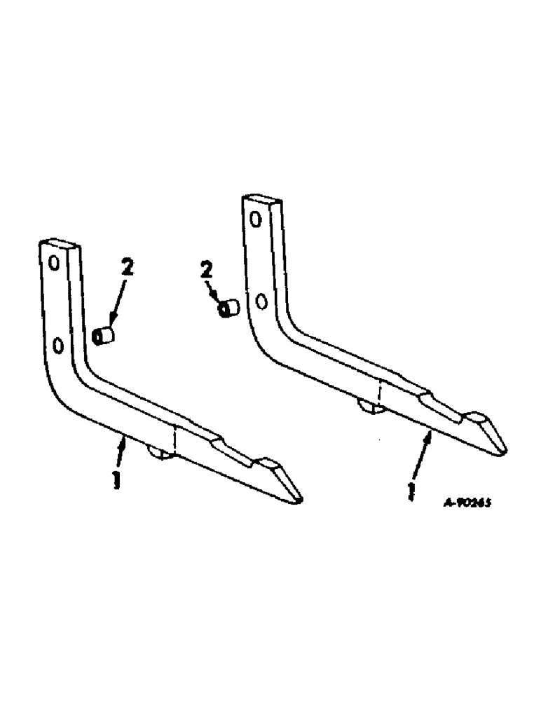 Схема запчастей Case IH 46 - (E-7[A]) - TWO-POINT FAST HITCH, FOR FOUR-ROW CULTIVATORS 