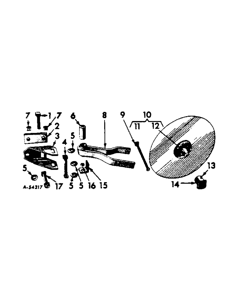 Схема запчастей Case IH 193 - (K-3) - ROLLING COLTER, ONE PER FURROW 
