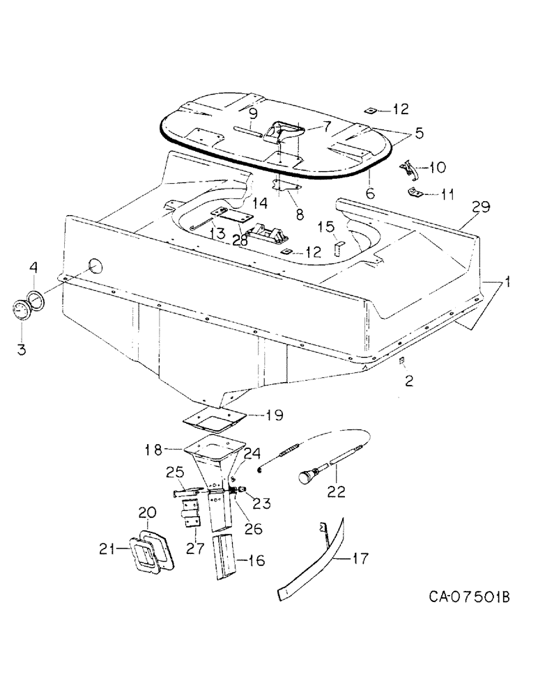 Схема запчастей Case IH 800 - (07-06) - SEED HANDLING, HOPPER AND SEED CHUTE, UNITS A THRU E, H, J, R, S, U, V AND Z, ONE PER MODULE (09) - CHASSIS/ATTACHMENTS