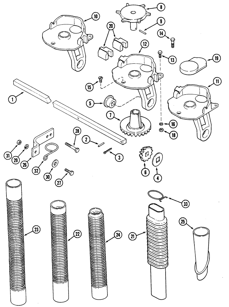 Схема запчастей Case IH 5300 - (9-040) - FERTILIZER FEED (09) - CHASSIS