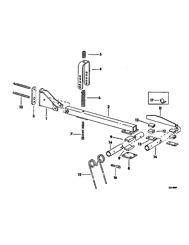 Схема запчастей Case IH 354 - (AS-09) - MULCHER ATTACHMENT 