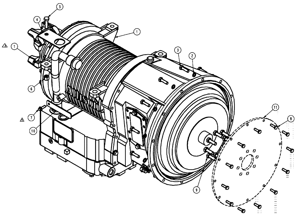 Схема запчастей Case IH FLX3510 - (03-002) - TRANSMISSION GROUP, FLX 3510 (03) - TRANSMISSION
