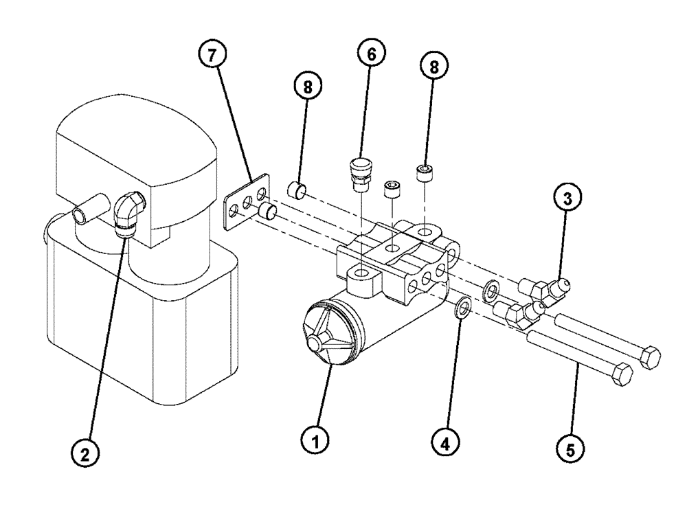 Схема запчастей Case IH 4375 - (07-002) - AIR COMPRESSOR GROUP Pneumatics