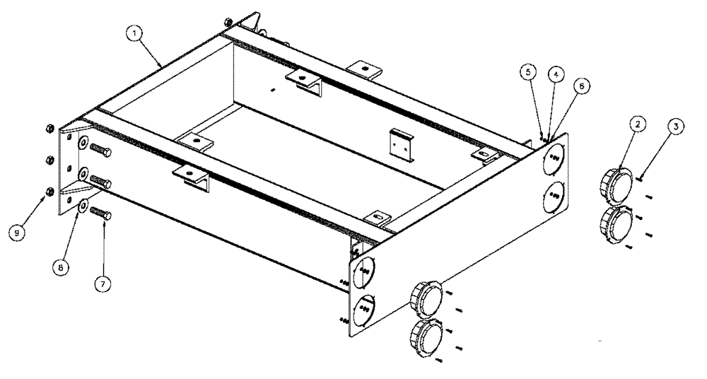 Схема запчастей Case IH 4375 - (10-006) - FRAME EXTENSION, 54” Options