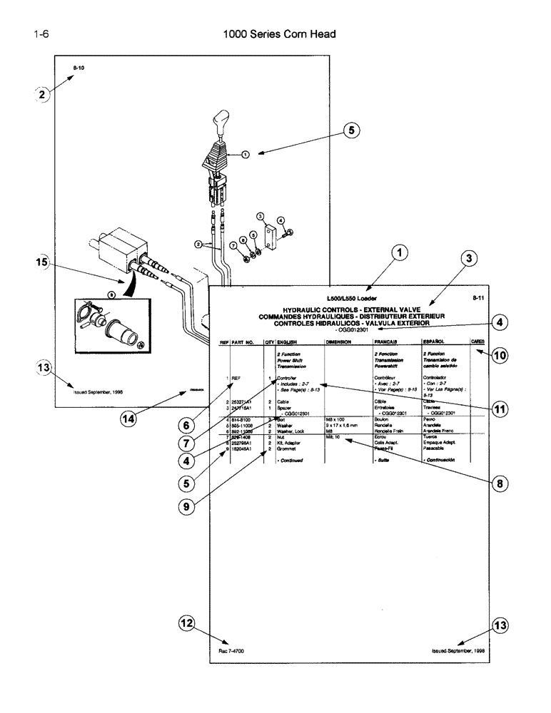 Схема запчастей Case IH 1043 - (01-06) - UTILISATION DU CATALOGUE (00) - PICTORIAL INDEX