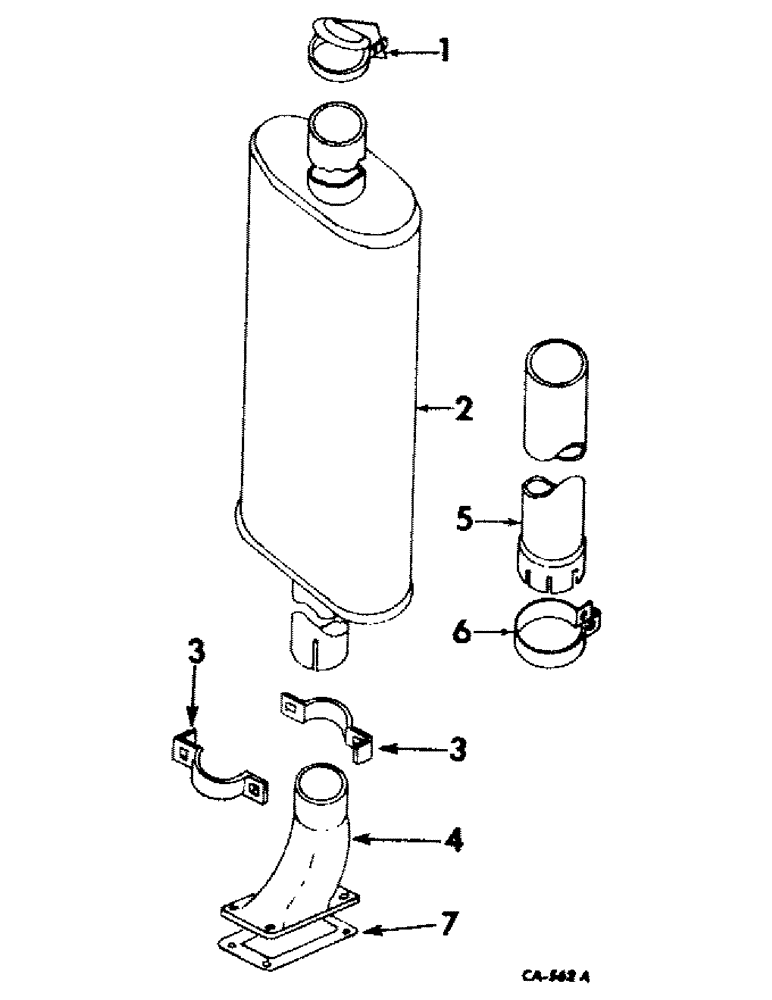Схема запчастей Case IH 826 - (12-14) - POWER, EXHAUST SYSTEM, DIESEL ENGINE TRACTORS Power
