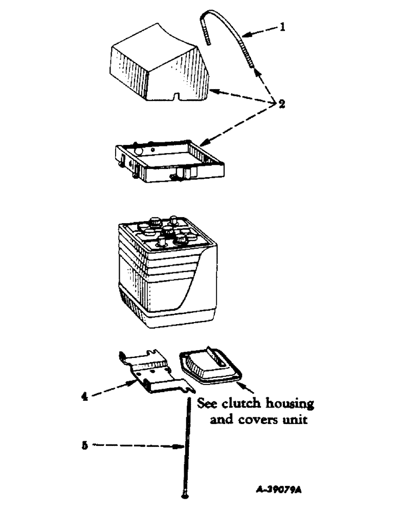 Схема запчастей Case IH 300 - (116) - ELECTRICAL SYSTEM, CARBURETED ENGINE, BATTERY HOLDER (06) - ELECTRICAL SYSTEMS