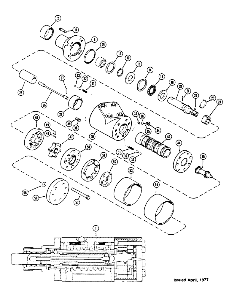 Схема запчастей Case IH 1175 - (085E) - A63549 STEERING PUMP, USED PRIOR TO TRACTOR SERIAL NUMBER 8727973 (05) - STEERING
