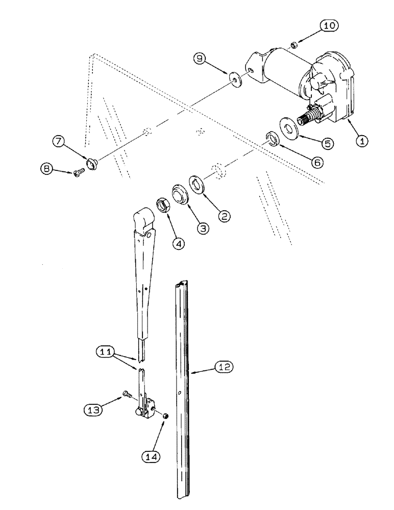 Схема запчастей Case IH 8920 - (4-050) - REAR WINDOW WIPER (04) - ELECTRICAL SYSTEMS