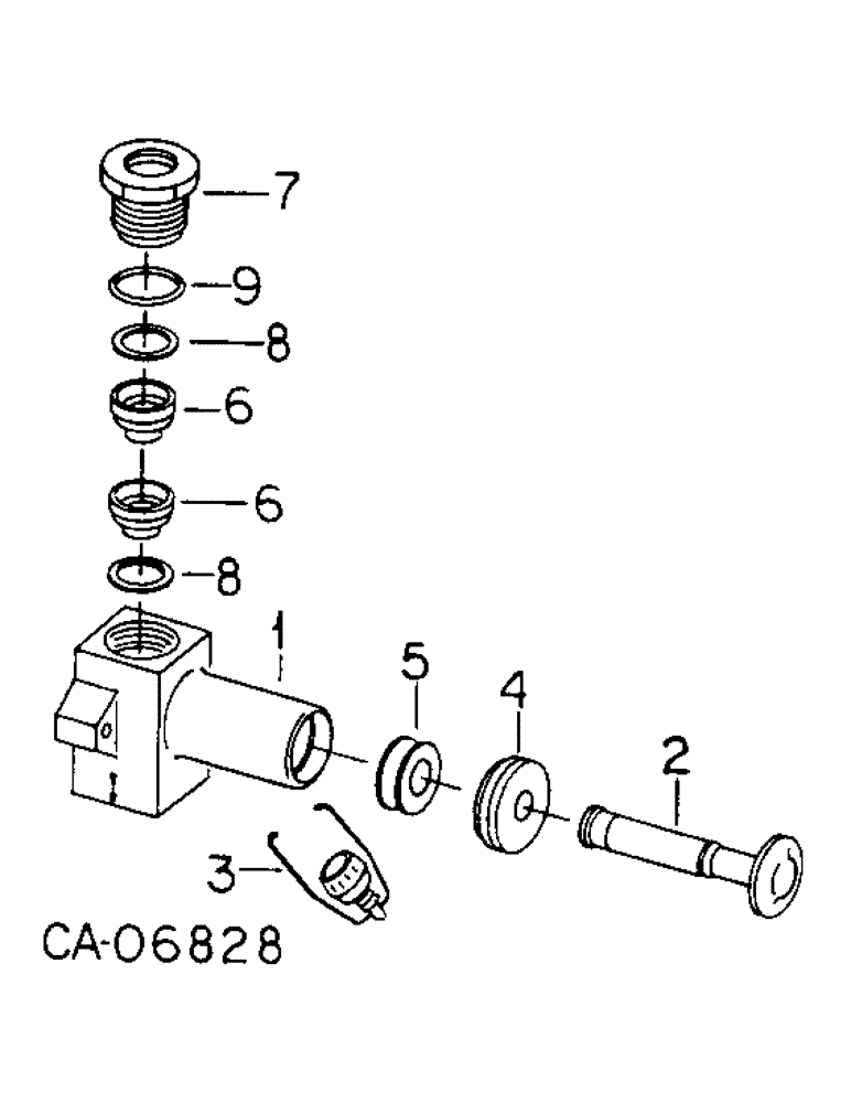 Схема запчастей Case IH 3288 - (12-16) - POWER, HAND PRIMER VALVE PUMP, 3088 AND 3288 TRACTORS Power