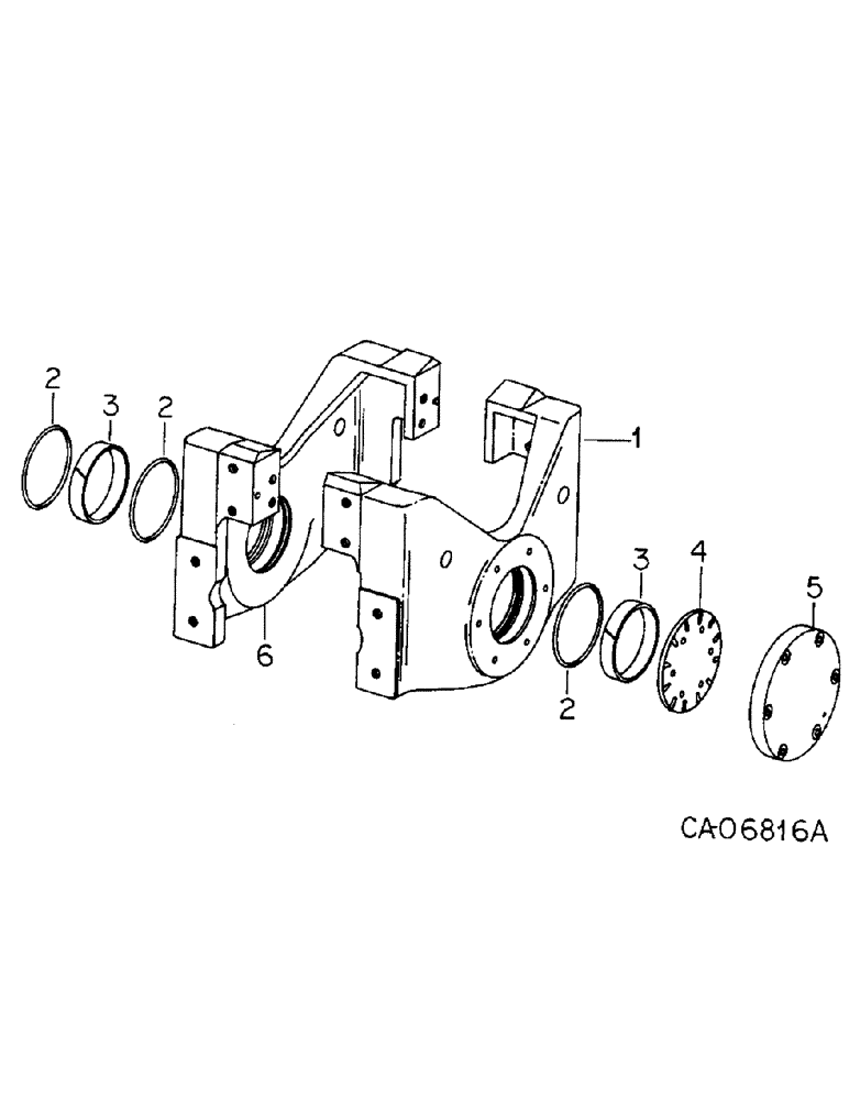 Схема запчастей Case IH 3788 - (07-08) - DRIVE TRAIN, FRONT DRIVE AXLE BOLSTER (04) - Drive Train