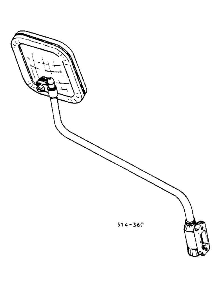 Схема запчастей Case IH 2400 - (13-18) - WING MIRROR, TRACTOR W/CAB (05) - SUPERSTRUCTURE