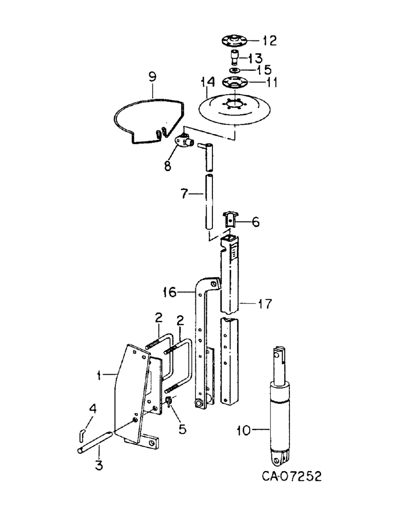 Схема запчастей Case IH 92 - (YB-07) - HYDRAULIC MARKER ATTACHMENT 