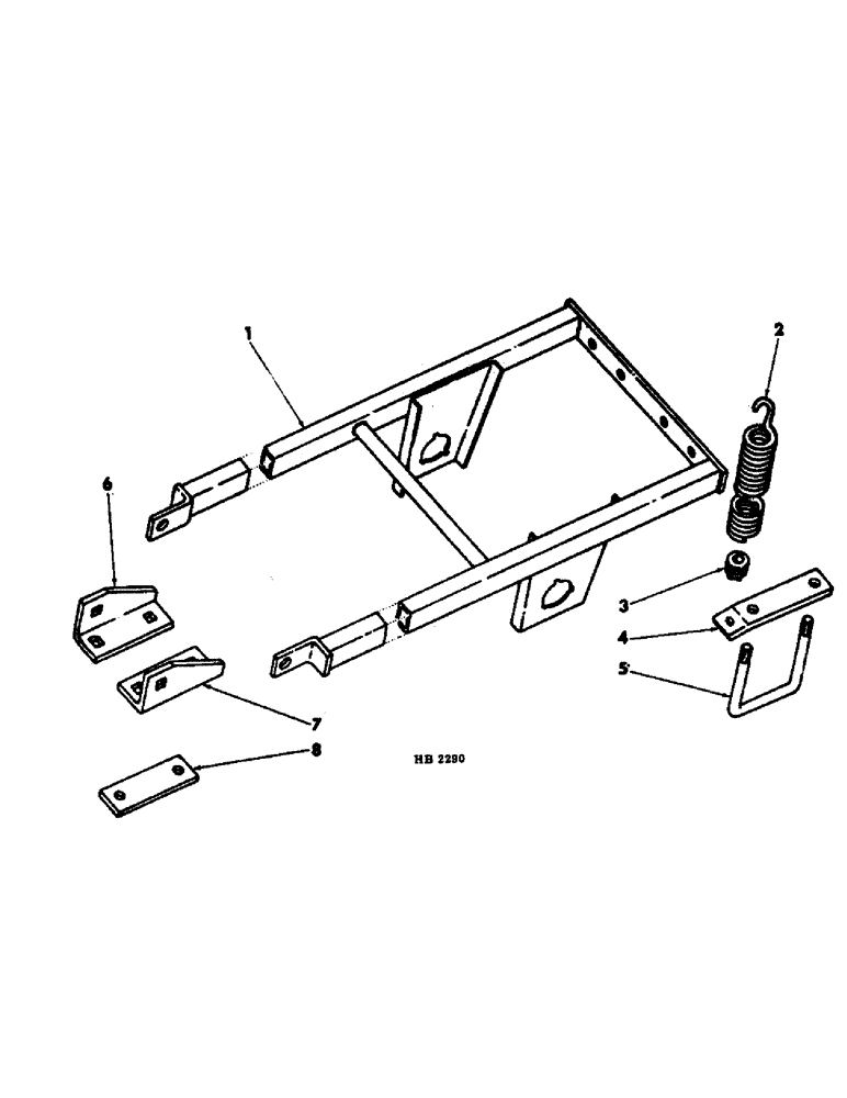 Схема запчастей Case IH 55 - (H-03) - ROD WEEDER DRIVE WHEEL FRAME 