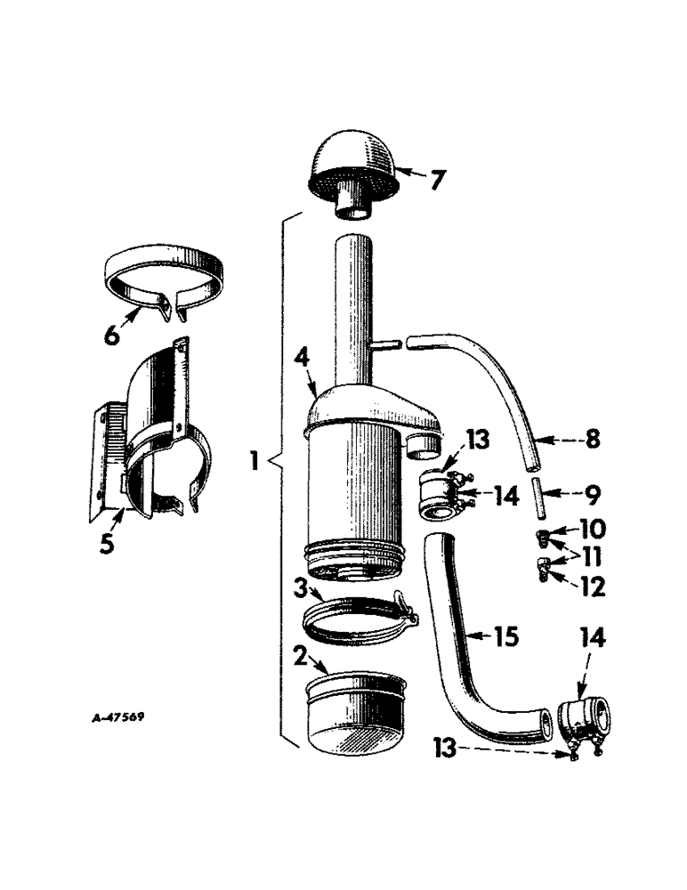 Схема запчастей Case IH 450-SERIES - (240) - CHASSIS, AIR CLEANER & CONNECTIONS (12) - CHASSIS