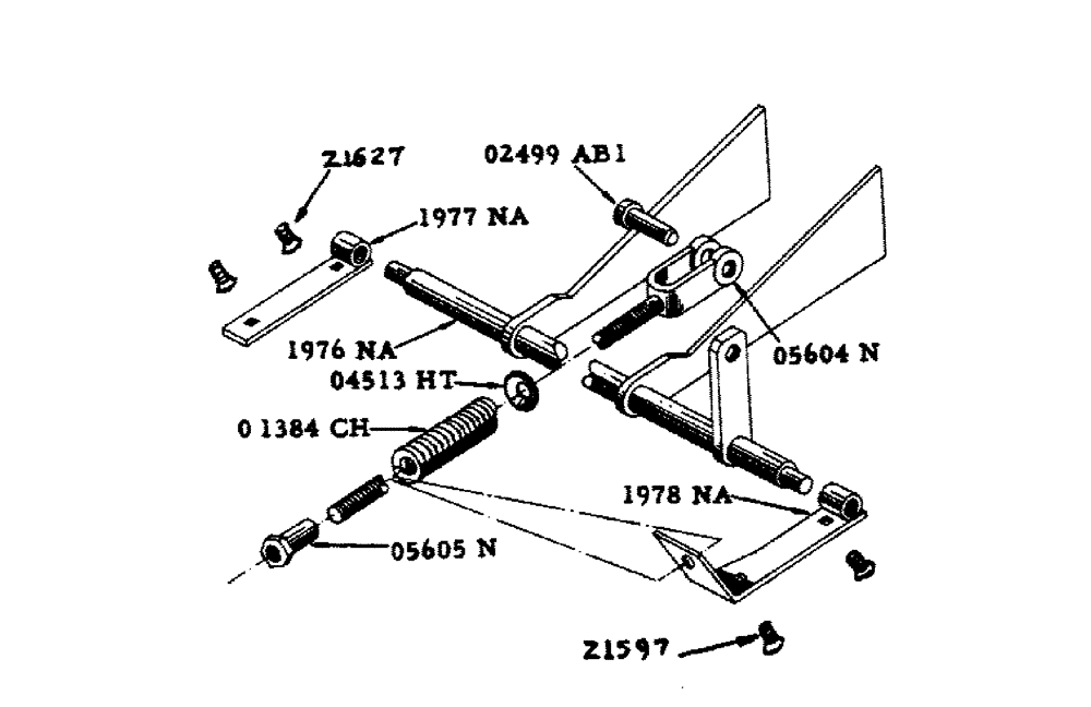 Схема запчастей Case IH 130 - (16) - BALE CHAMBER BOTTOM DOGS 